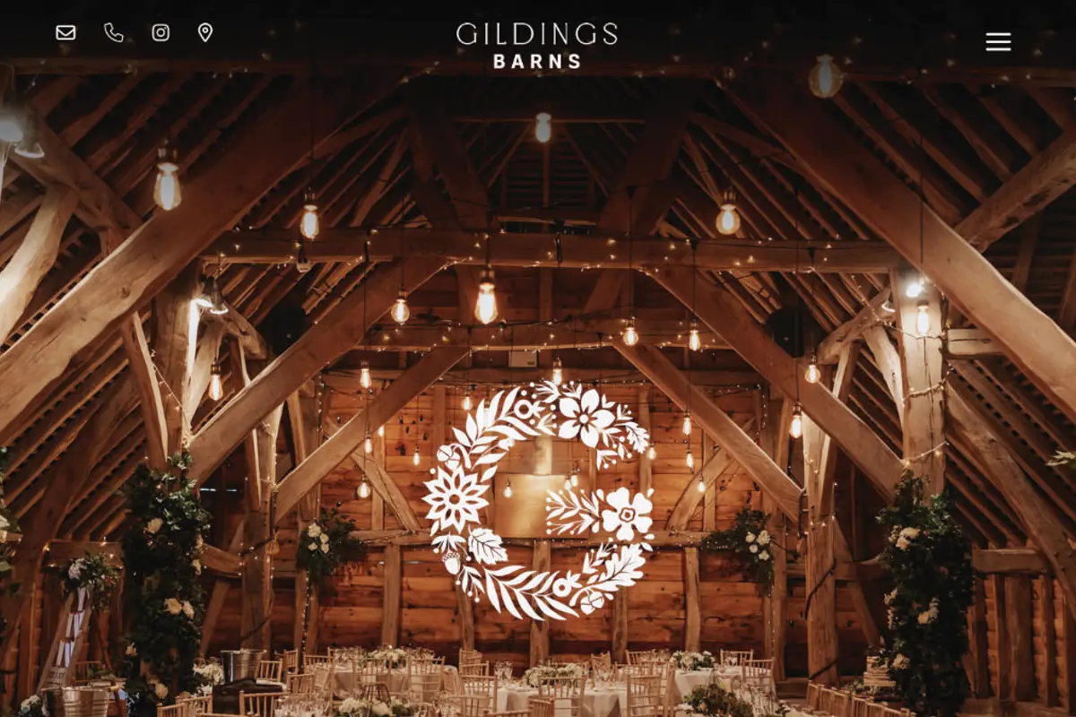 Gildings Barns — wedding venue in Surrey, England